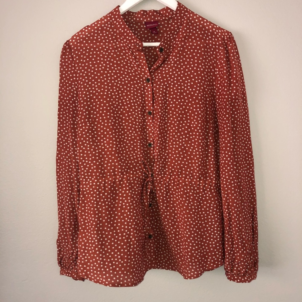 Merona polka dot blouse